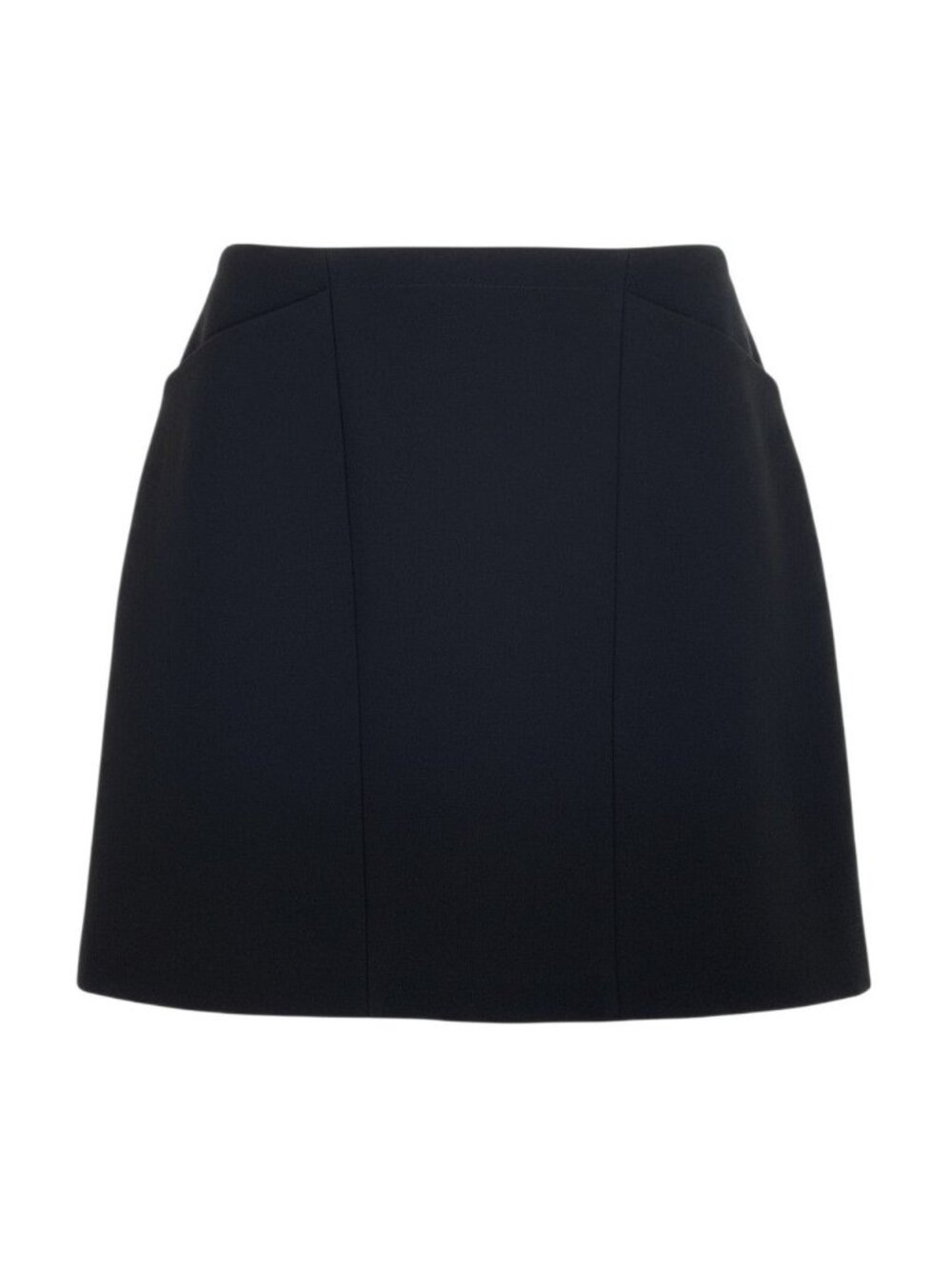 Chanel Knee Length Skirt Black Wool 40